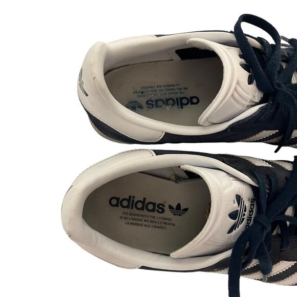 Adidas‎ Gazelle Shoes Originals Navy Blue White Size US Men 9 Women 10 - Picture 8 of 10